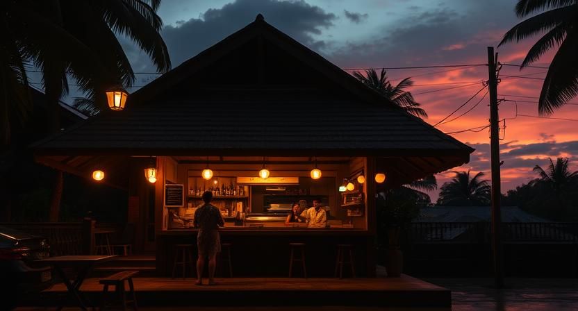 Senja di Kedai Kopi Tua